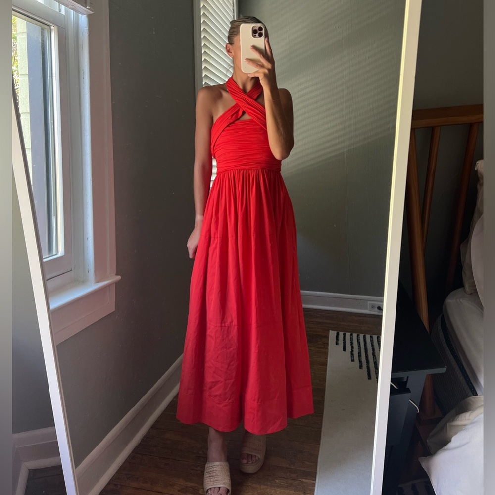 CINQ A SEPT red TAYLEN cocktail
DRESS size 2
